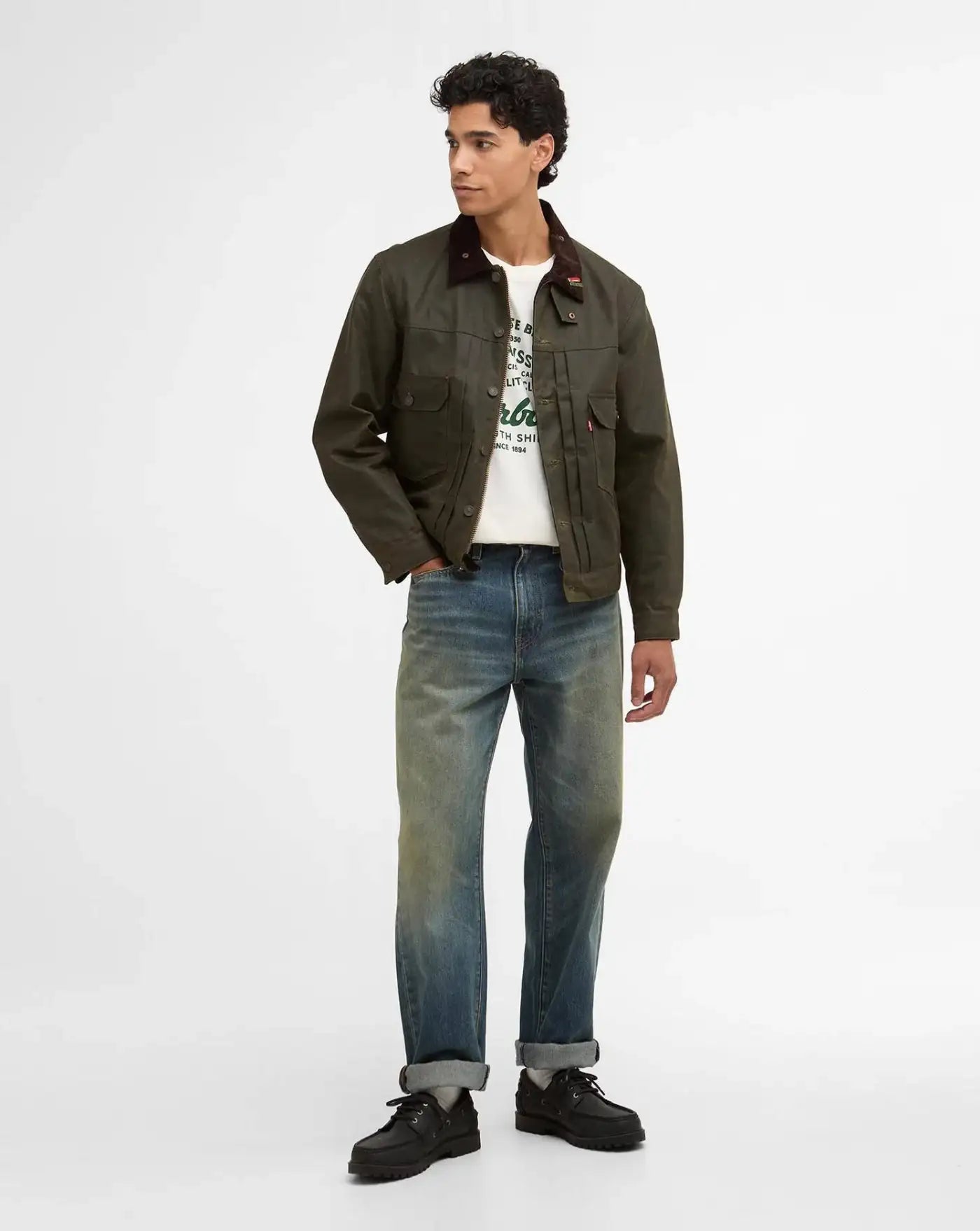 Chaqueta Barbour x Levi's Type II Waxed Jacket MWX2522OL 51 BARBOUR
