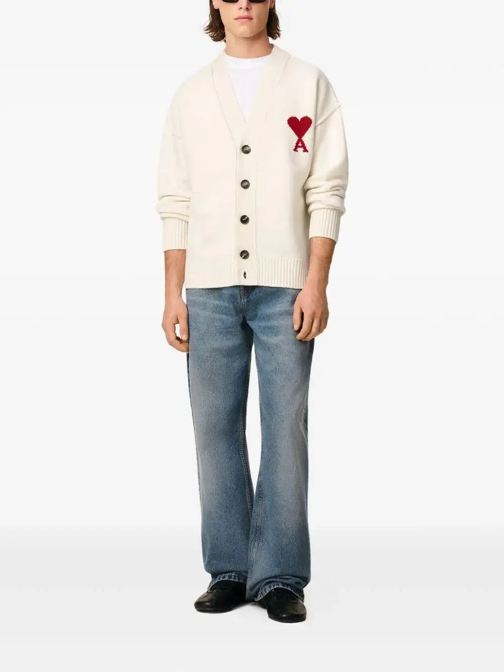 Cardigan Ami Paris Ami de Coeur UKC367018 154 AMI PARIS