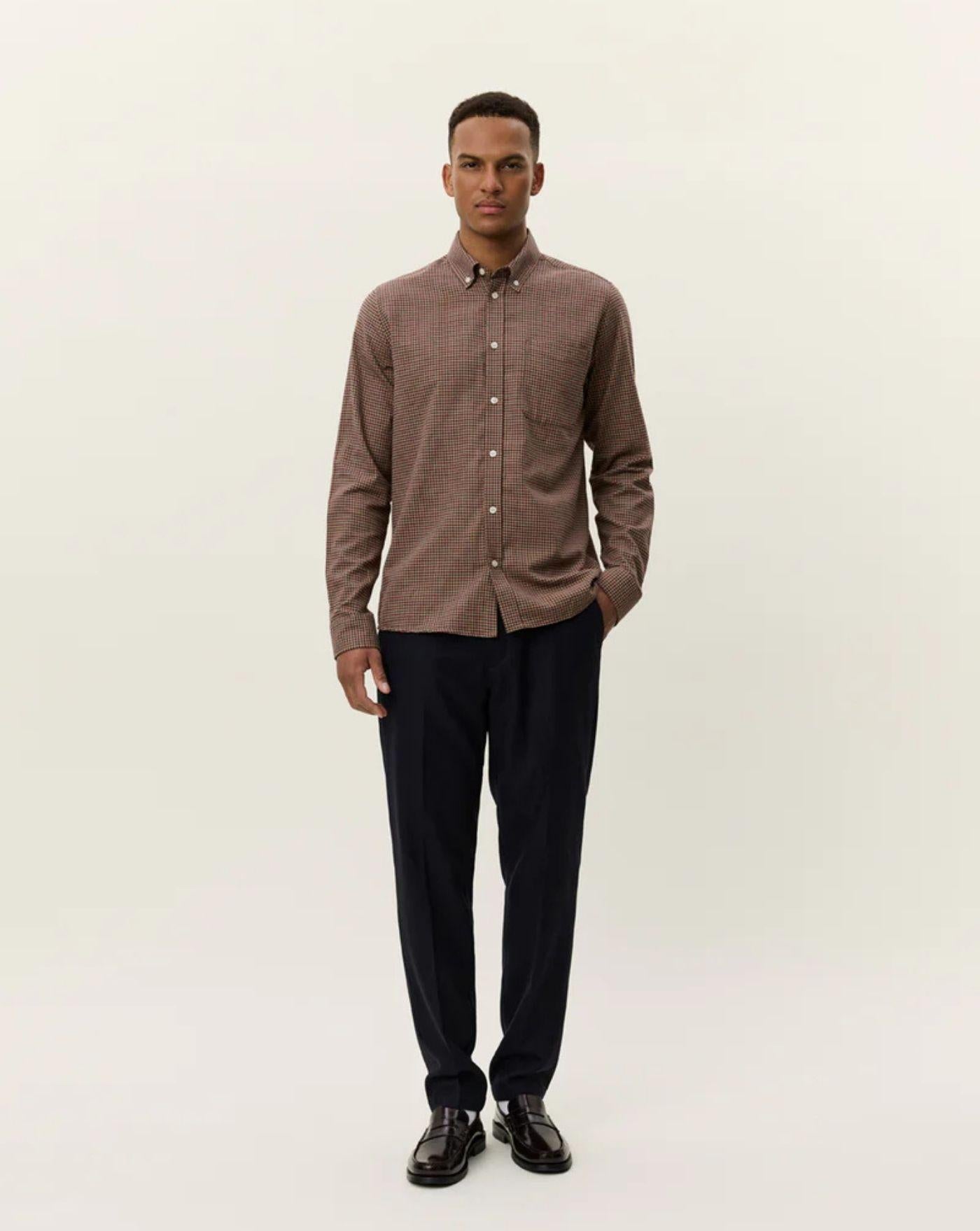 Camisa Les Deux Konrad Check Flannel Shirt 1000577 826 LES DEUX