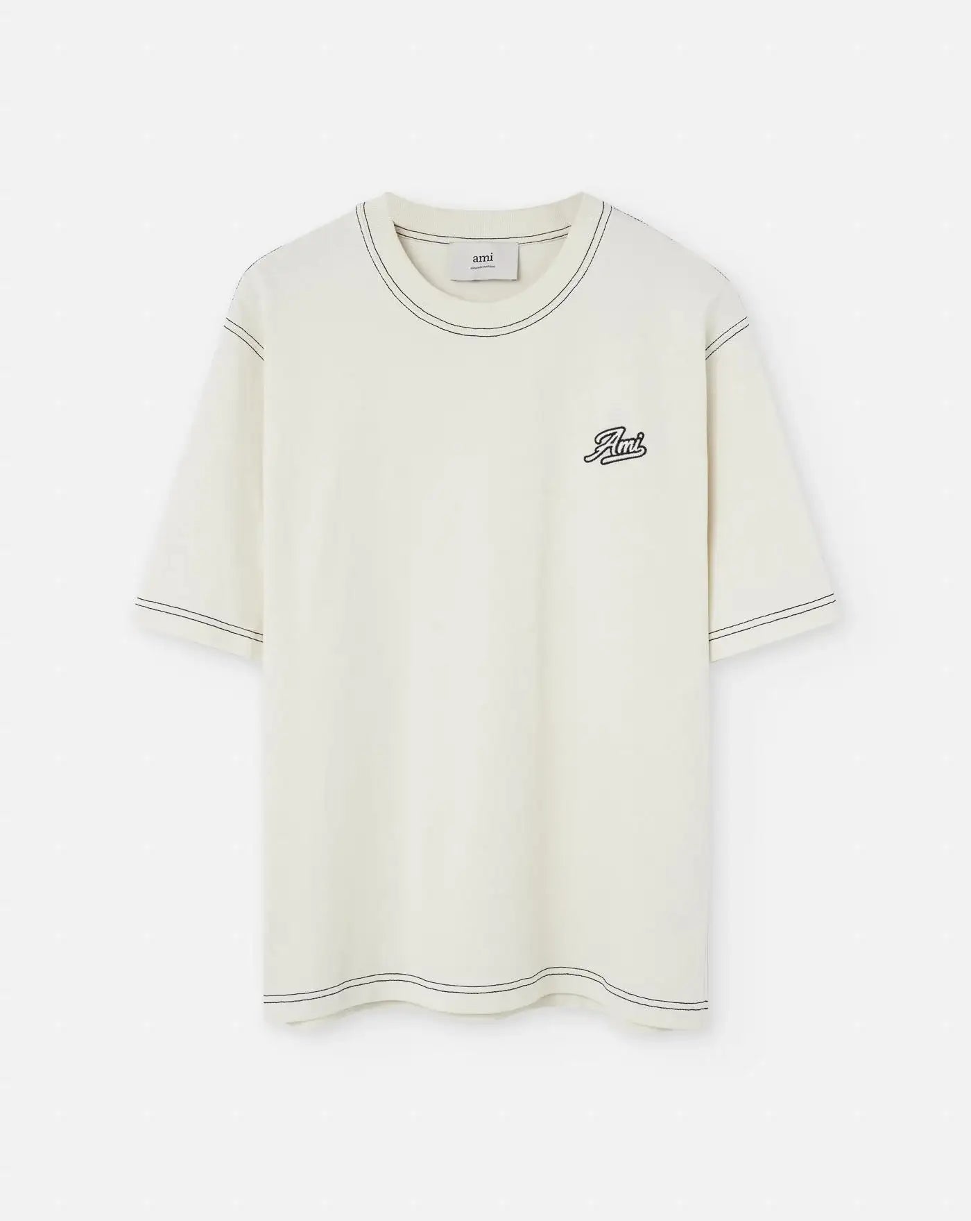 Camiseta Ami Paris Logo HTS029JE0118 136 AMI PARIS