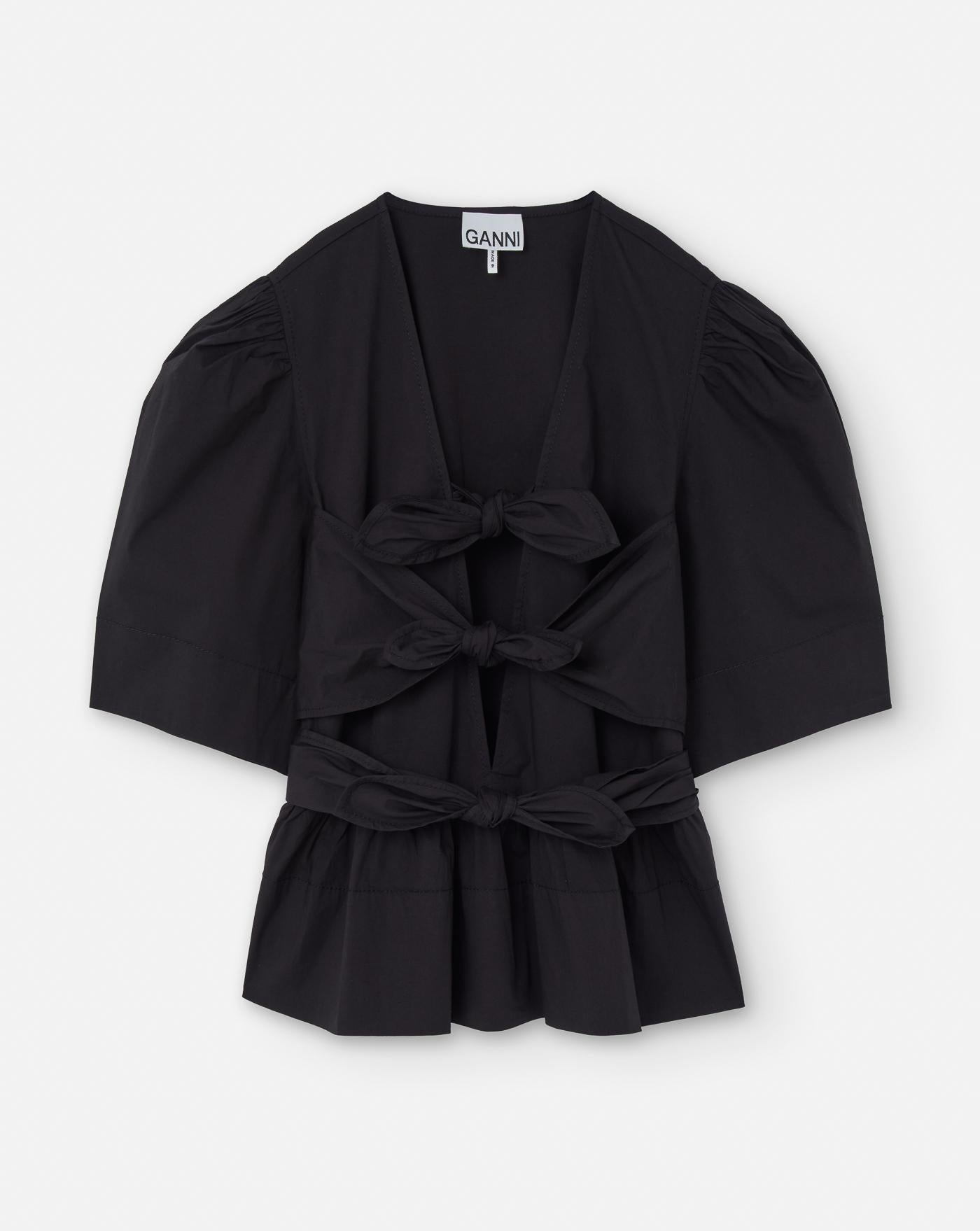 Blusa Ganni Washed Stretch Cotton W0378 099 GANNI