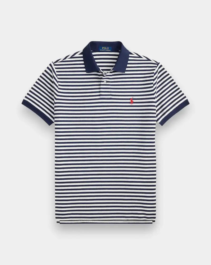 Polo Polo Ralph Lauren Stripes 710956682500 NEWPORT NAVY/WHITE POLO RALPH LAUREN