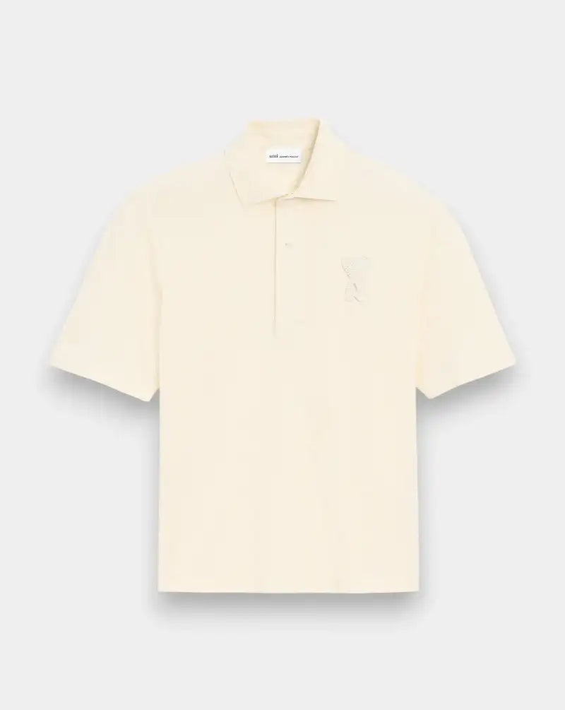 Polo Ami Paris Knitted Patch UPL428JE0221 136 AMI PARIS