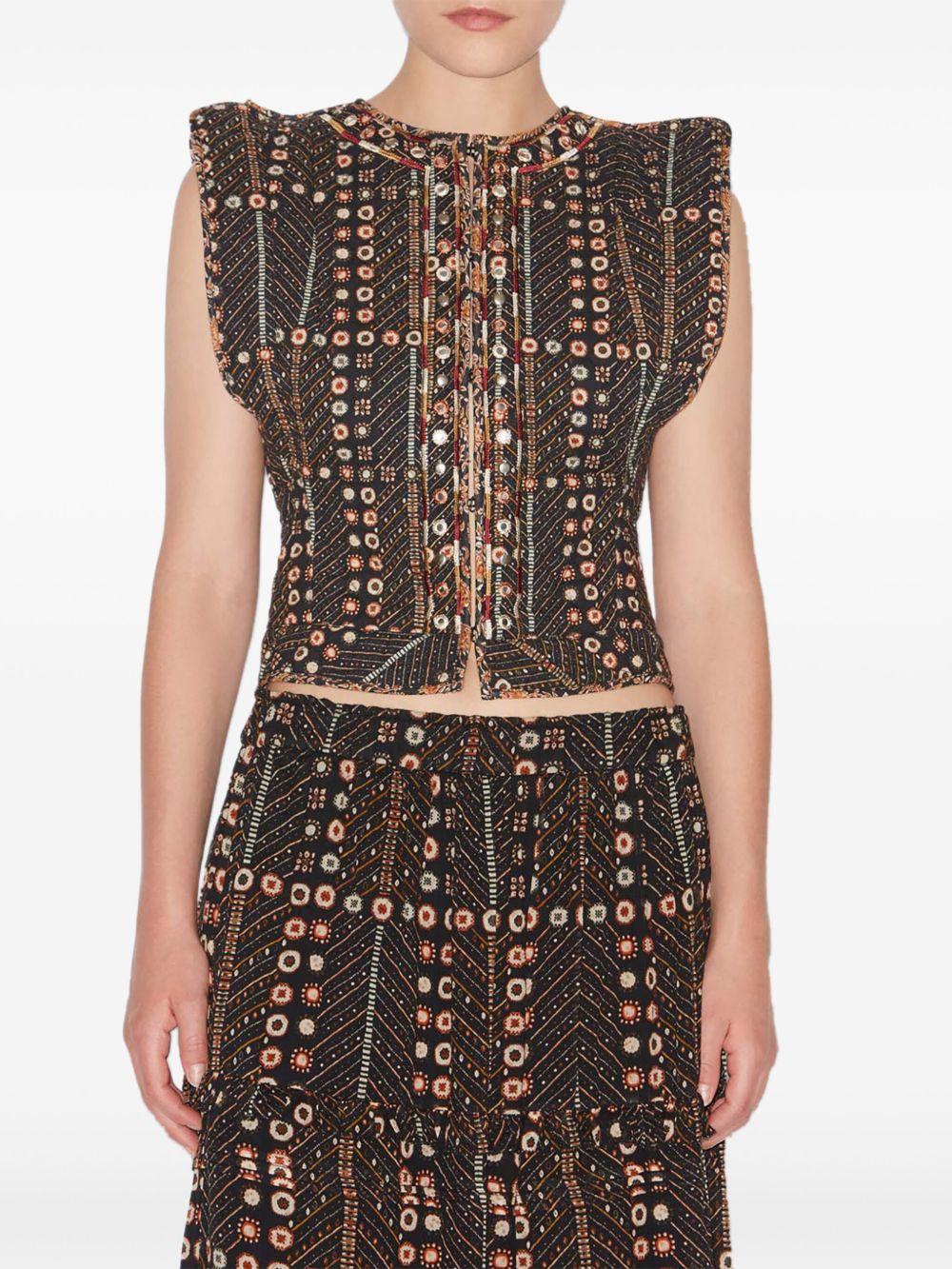 Top Isabel Marant Cerza GI0050FAC1J03E 02FK ISABEL MARANT