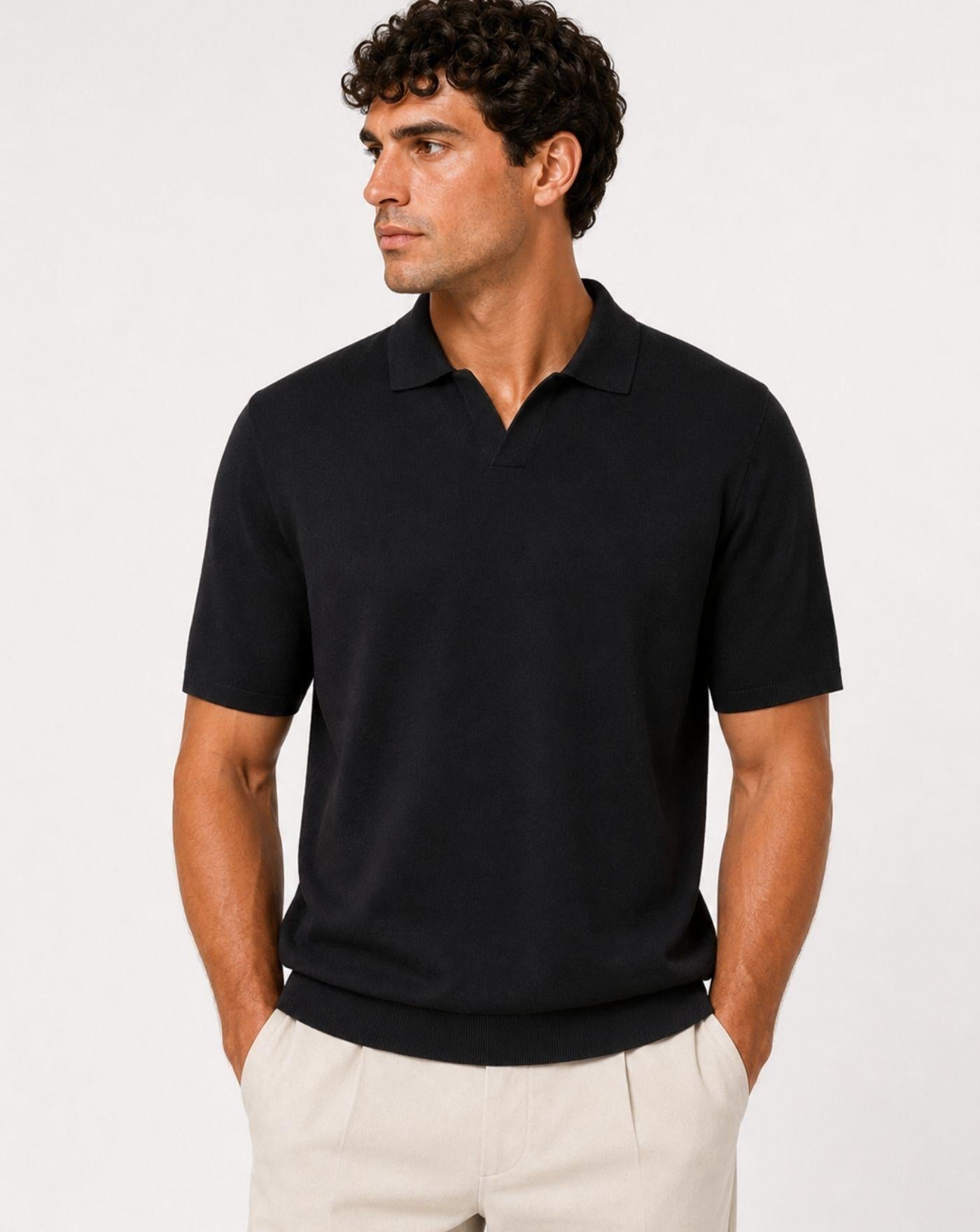 Polo Herno men's knitted polo shirt JV000004U 520599201 HERNO
