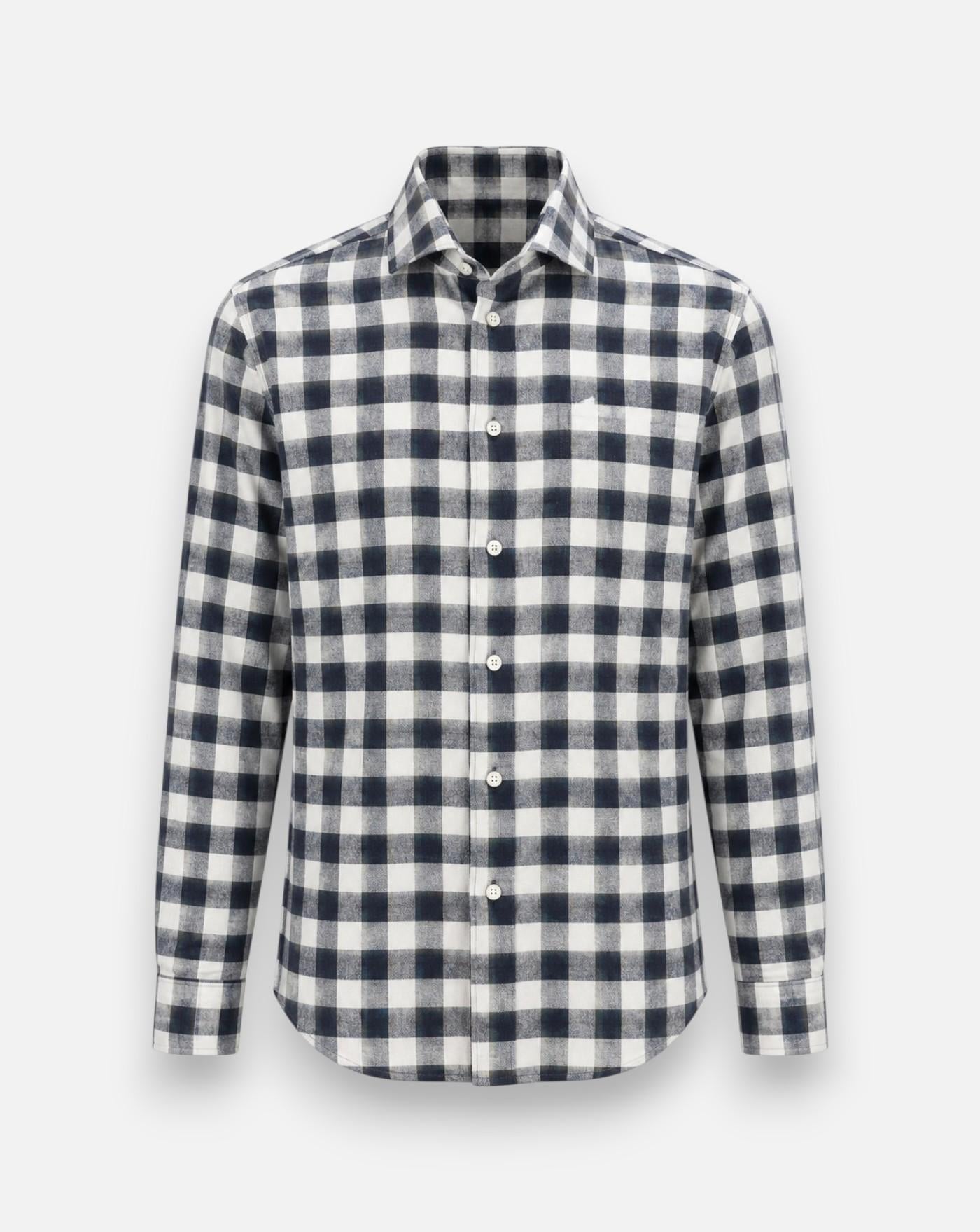 Camisa Alley Docks Cuadros AU26W02CA FLA978MEL GREY/BLUE ALLEY DOCKS