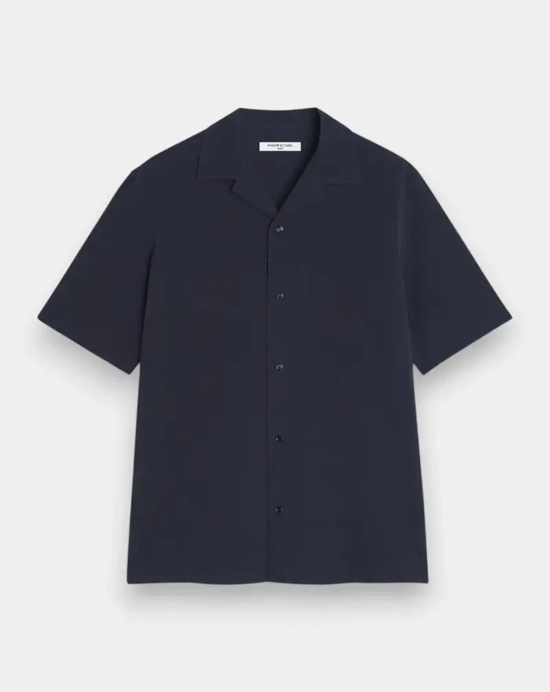 Camisa Maison Kitsune Seersucker Resort QM00407WC5082 0413 MAISON KITSUNE