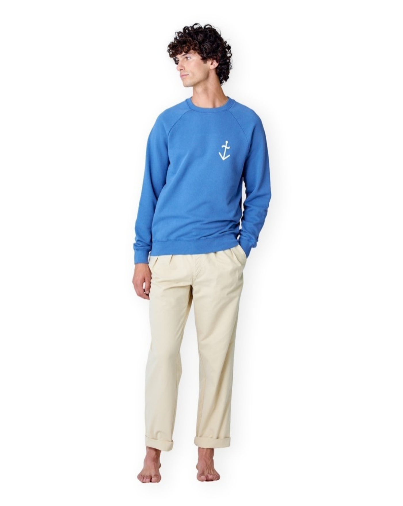 Sudadera La Paz Cunha Indigo SS260080210 INDIGO/OFF-WHITE LOGO LA PAZ