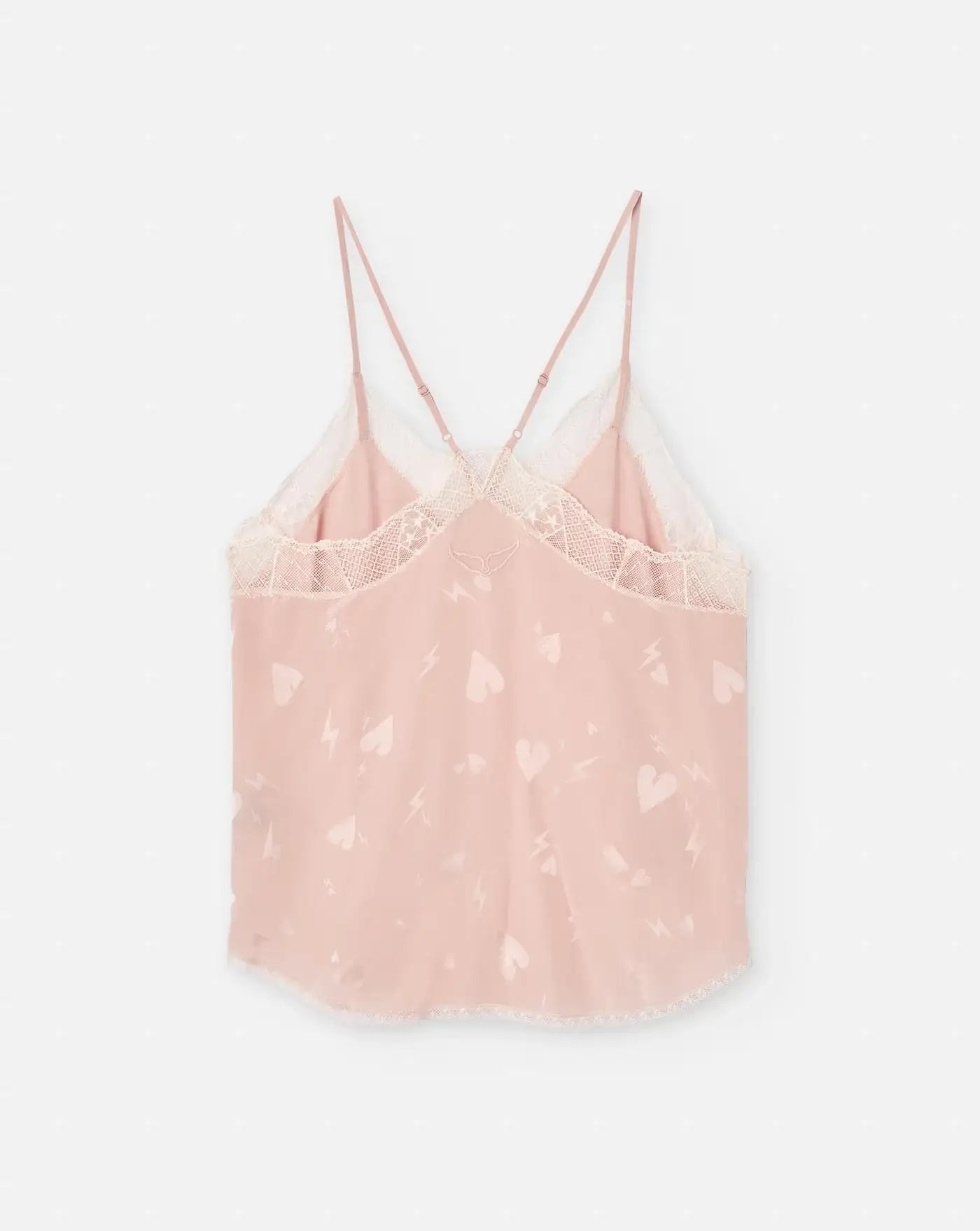 Top Zadig & Voltaire Christy Jac Flash Heart WWCR01257 PEARLY 670 ZADIG & VOLTAIRE