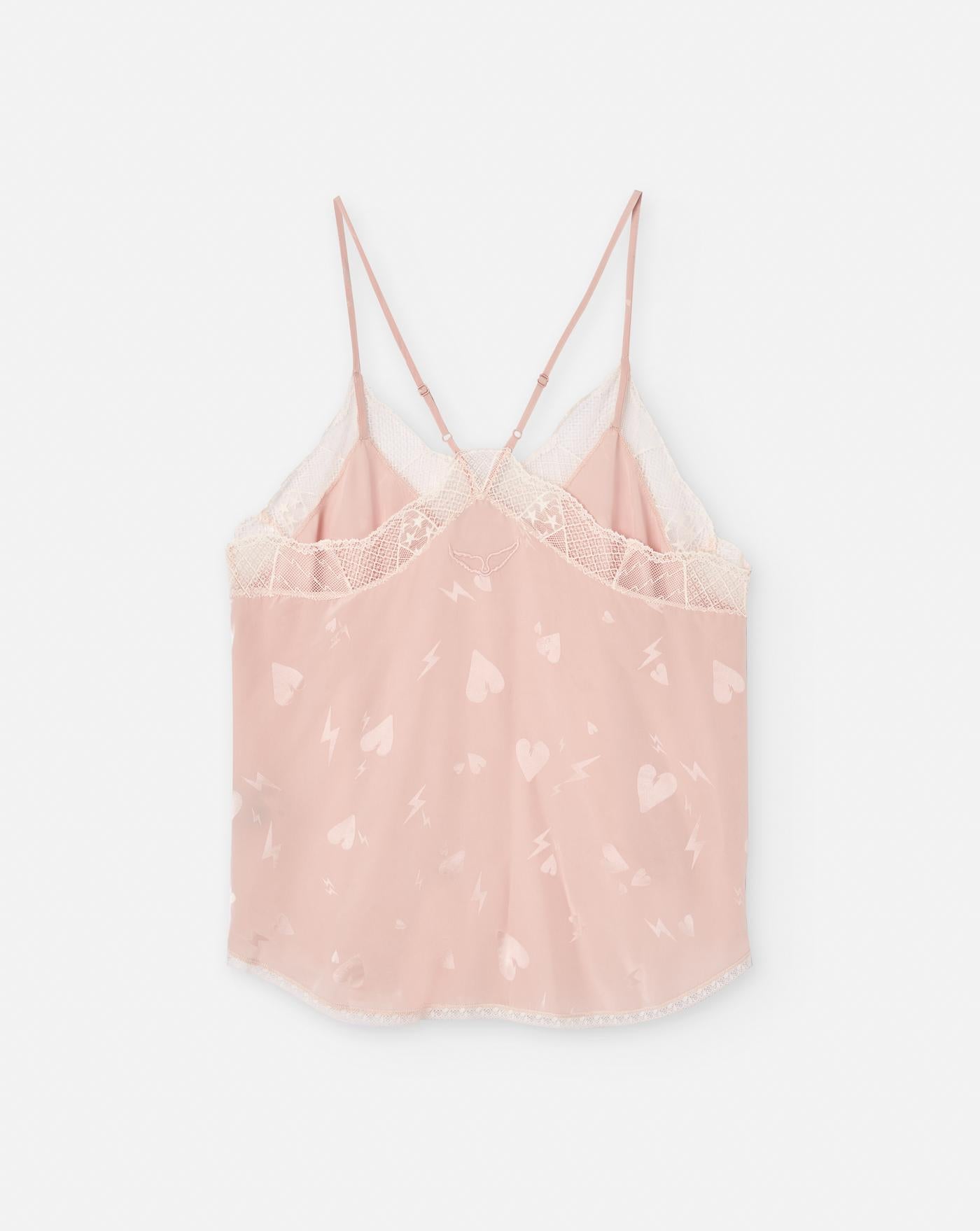 Top Zadig & Voltaire Christy Jac Flash Heart WWCR01257 PEARLY 670 ZADIG & VOLTAIRE