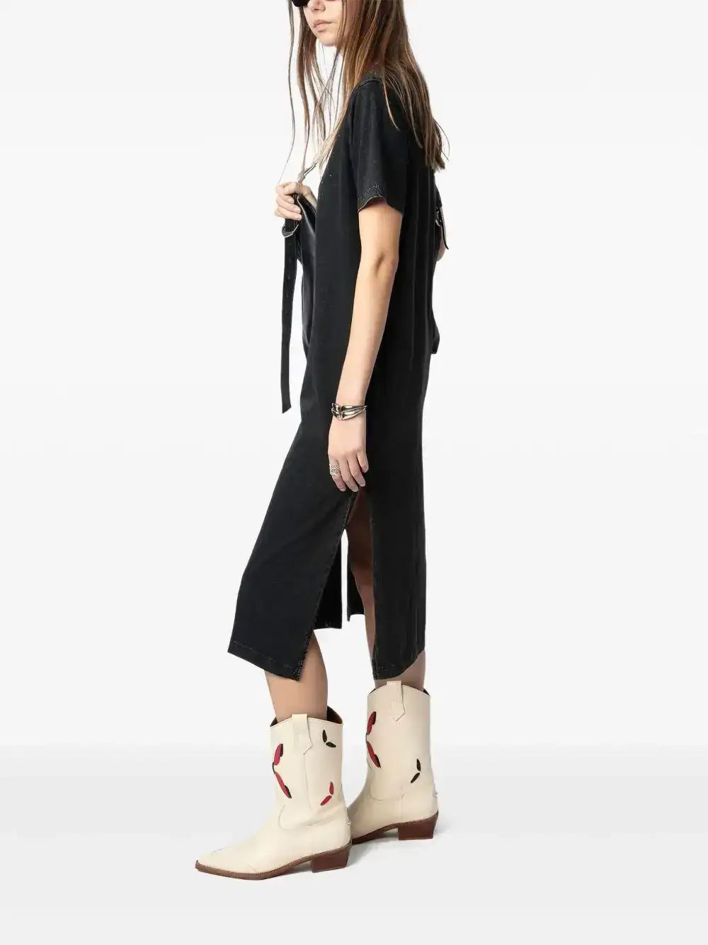 Vestido Zadig & Voltaire Zaid Hc Wings JWDR01069 CARBONE 21 ZADIG & VOLTAIRE