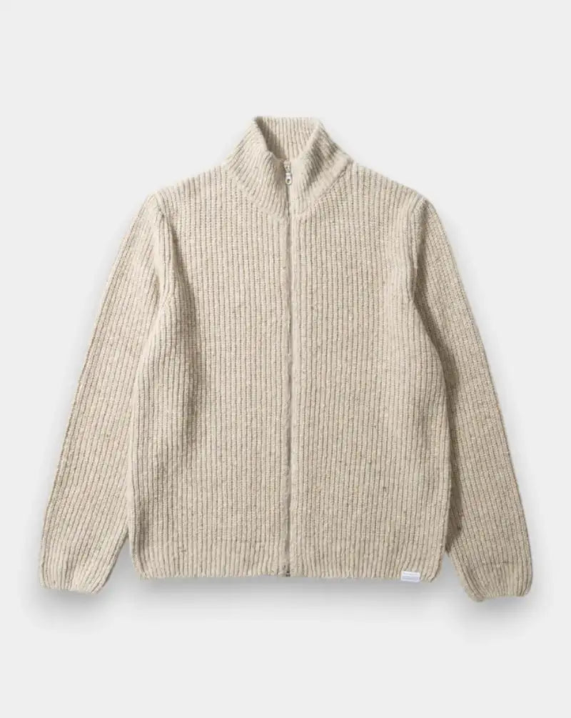Jersey Edmmond Paris Cardigan 3256007820 PLAIN LIGHT GREY MELANGE EDMMOND