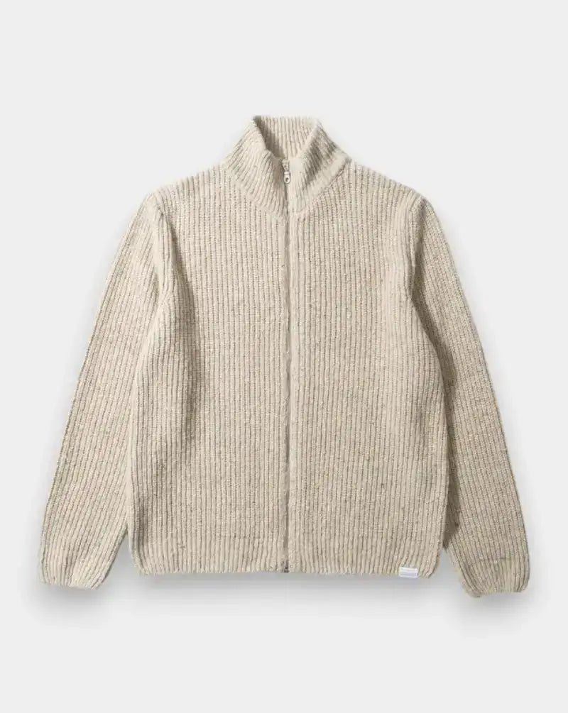 Jersey Edmmond Paris Cardigan 3256007820 PLAIN LIGHT GREY MELANGE EDMMOND
