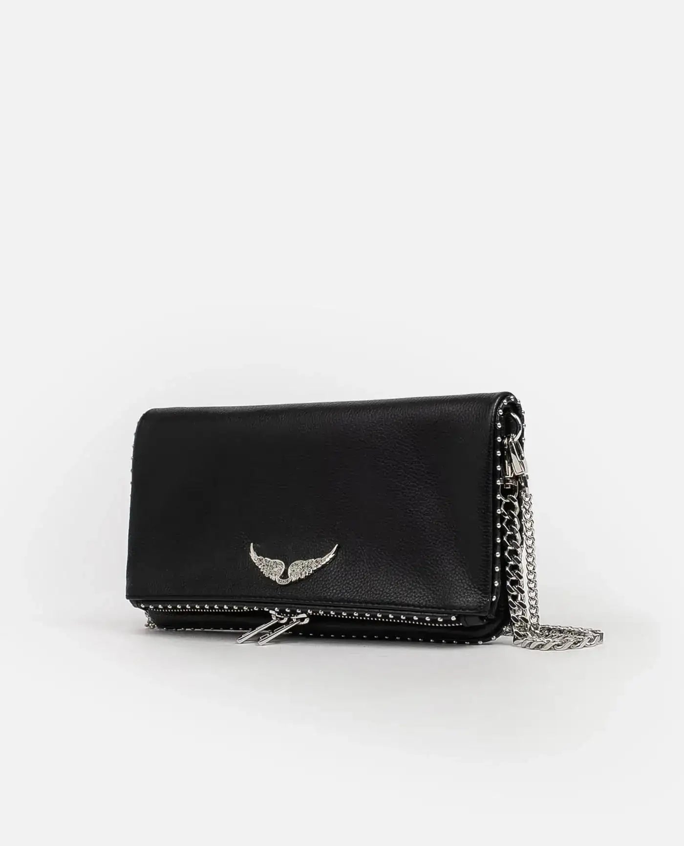 Bolso Zadig & Voltaire Rock Grained Leather + Studs LWBA00002 NOIR 001 ZADIG & VOLTAIRE