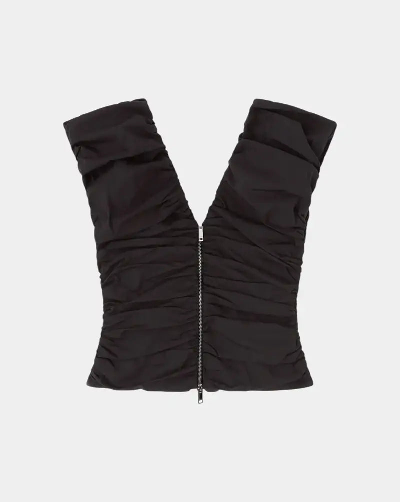 Top Ganni Ruched A1040071 099 GANNI