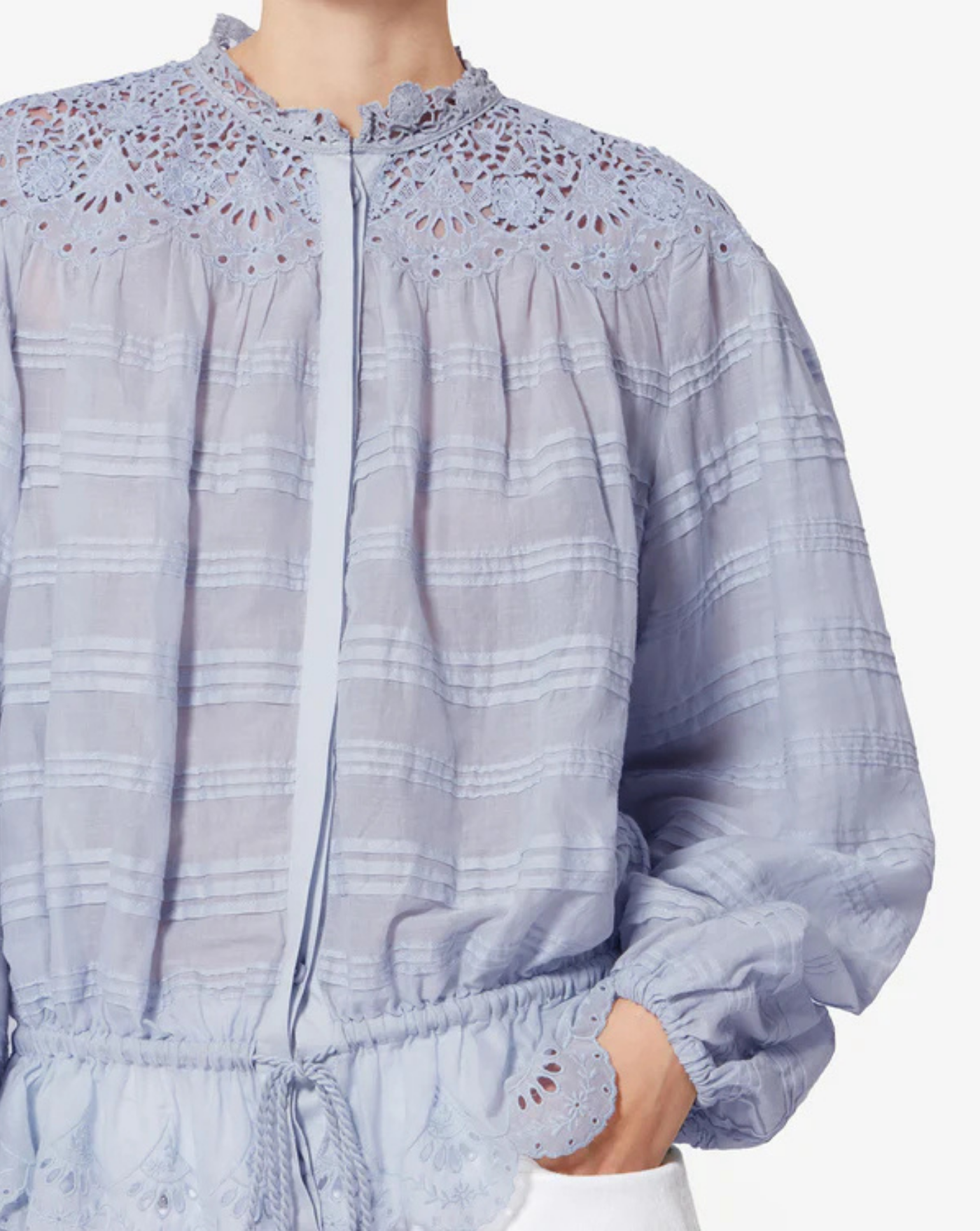 Blusa Isabel Marant Polly HT0767FAD1J05E 30LU ISABEL MARANT