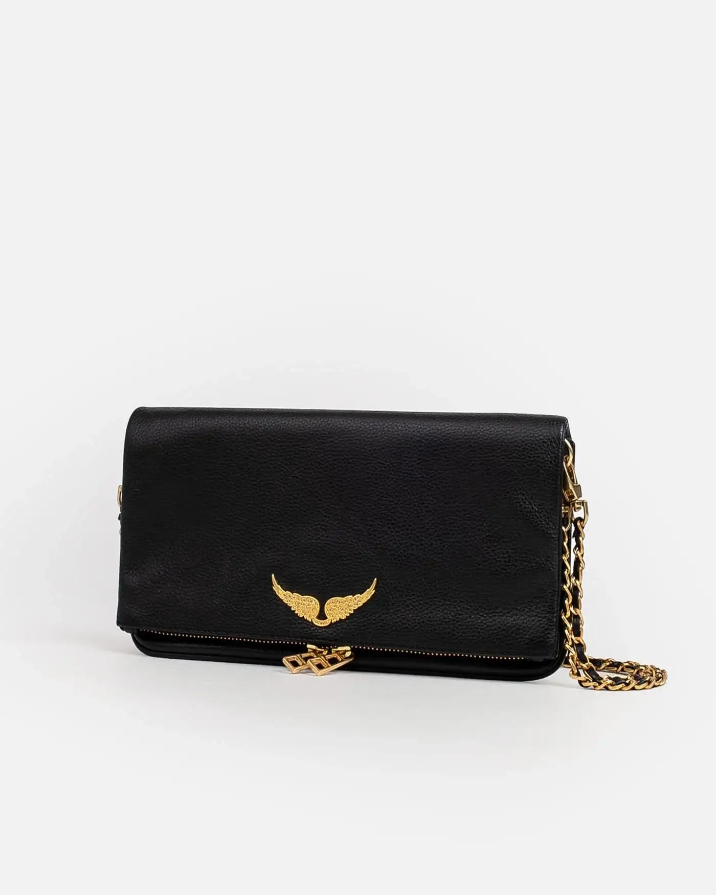 Bolso Zadig & Voltaire Rock Grained Leather LWBA00001 NOIR GOLD 008 ZADIG & VOLTAIRE