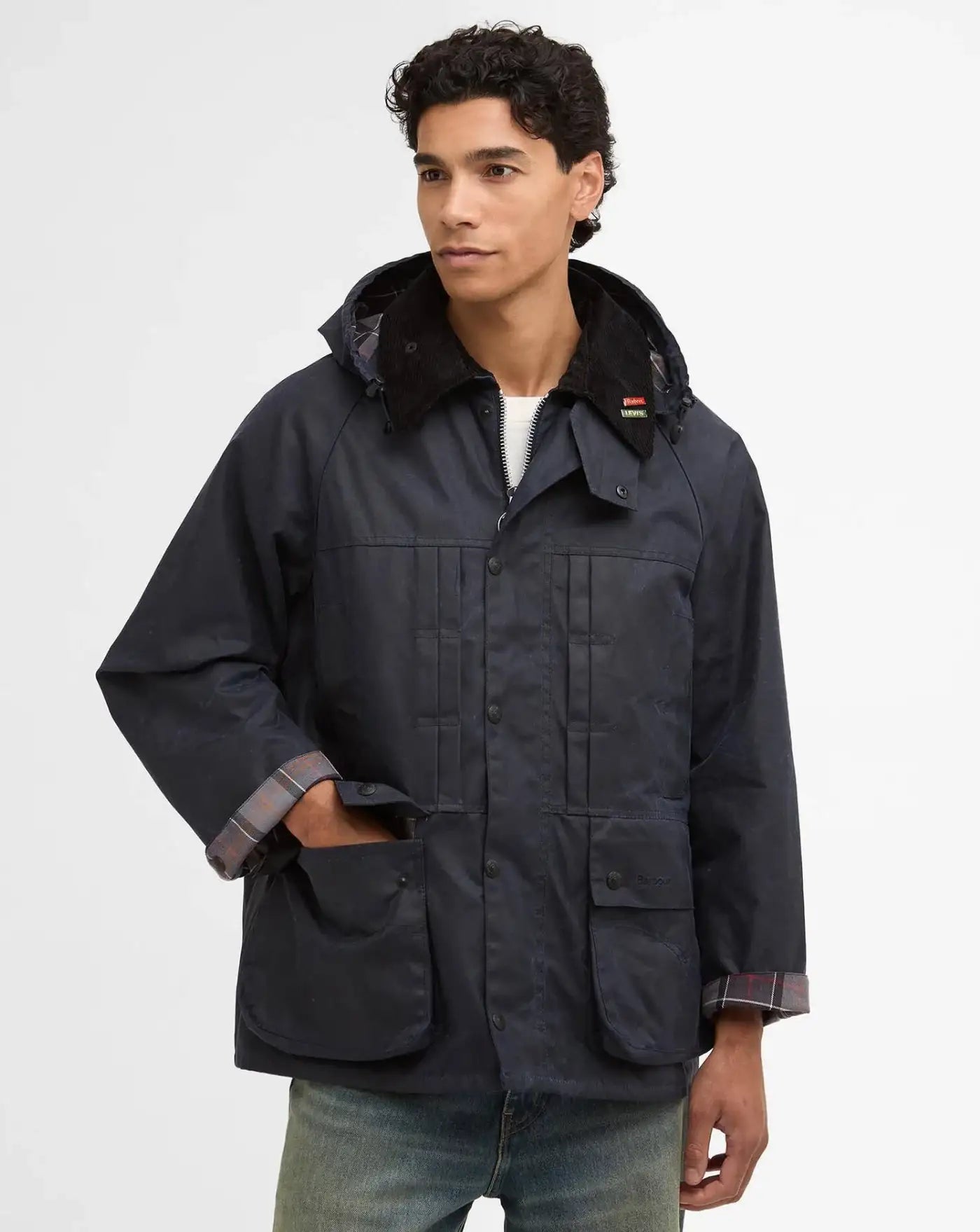 Chaqueta Barbour x Levi's Oversized Bedale Waxed Jacket MWX2510NY 71 BARBOUR