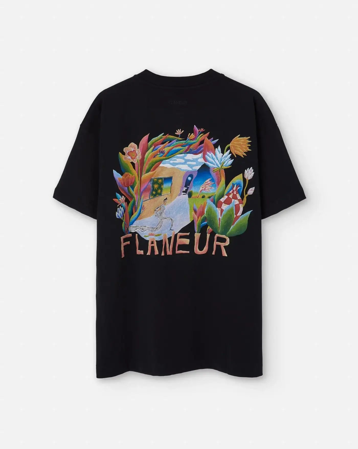Camiseta Flâneur Passage of Time F15028 BLACK FLANEUR