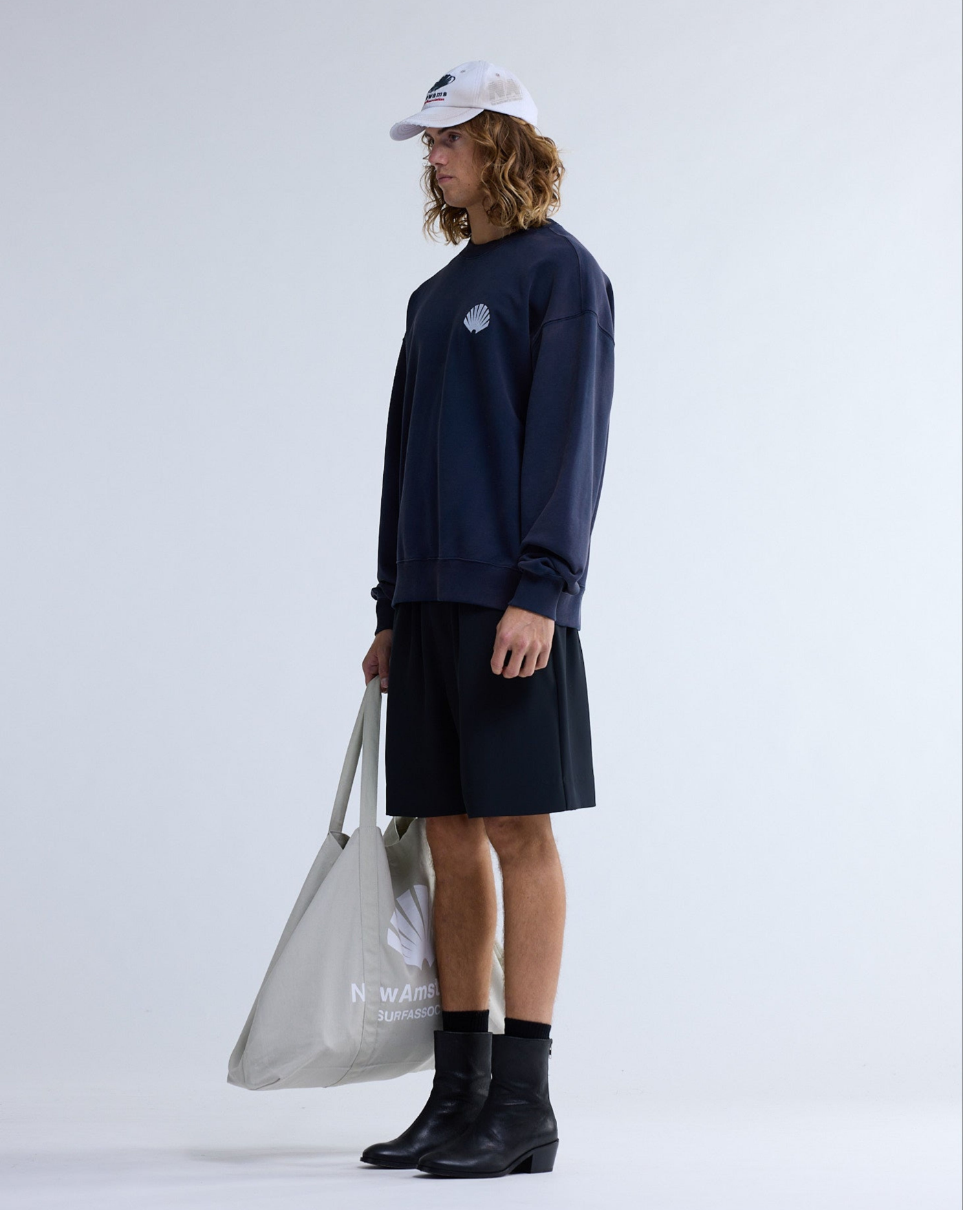 Sudadera New Amsterdam Logo Crew ecj 2601116001 NAVY NEW AMSTERDAM