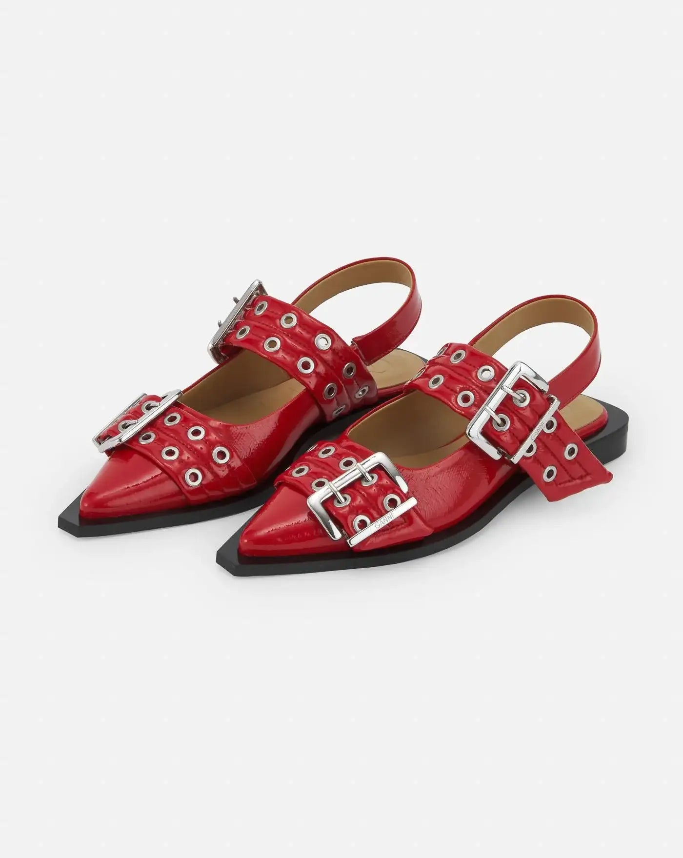 Zapatos Ganni Feminine Buckle Ballerina S2843 474 GANNI