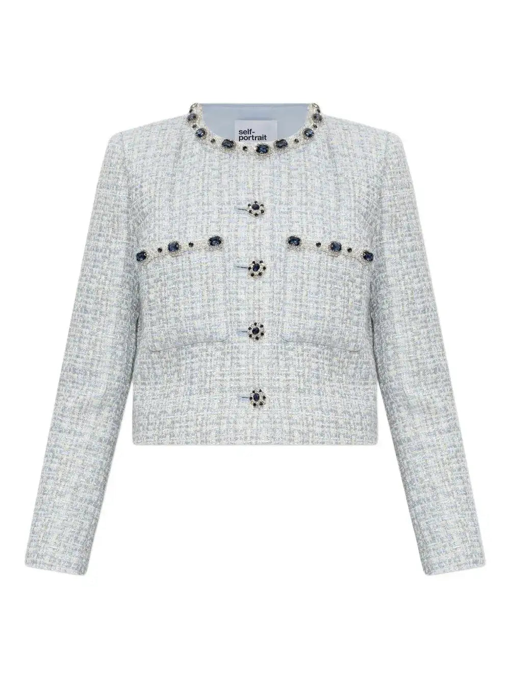 Chaqueta Self Portrait Boucle SS25008J BLUE SELF-PORTRAIT