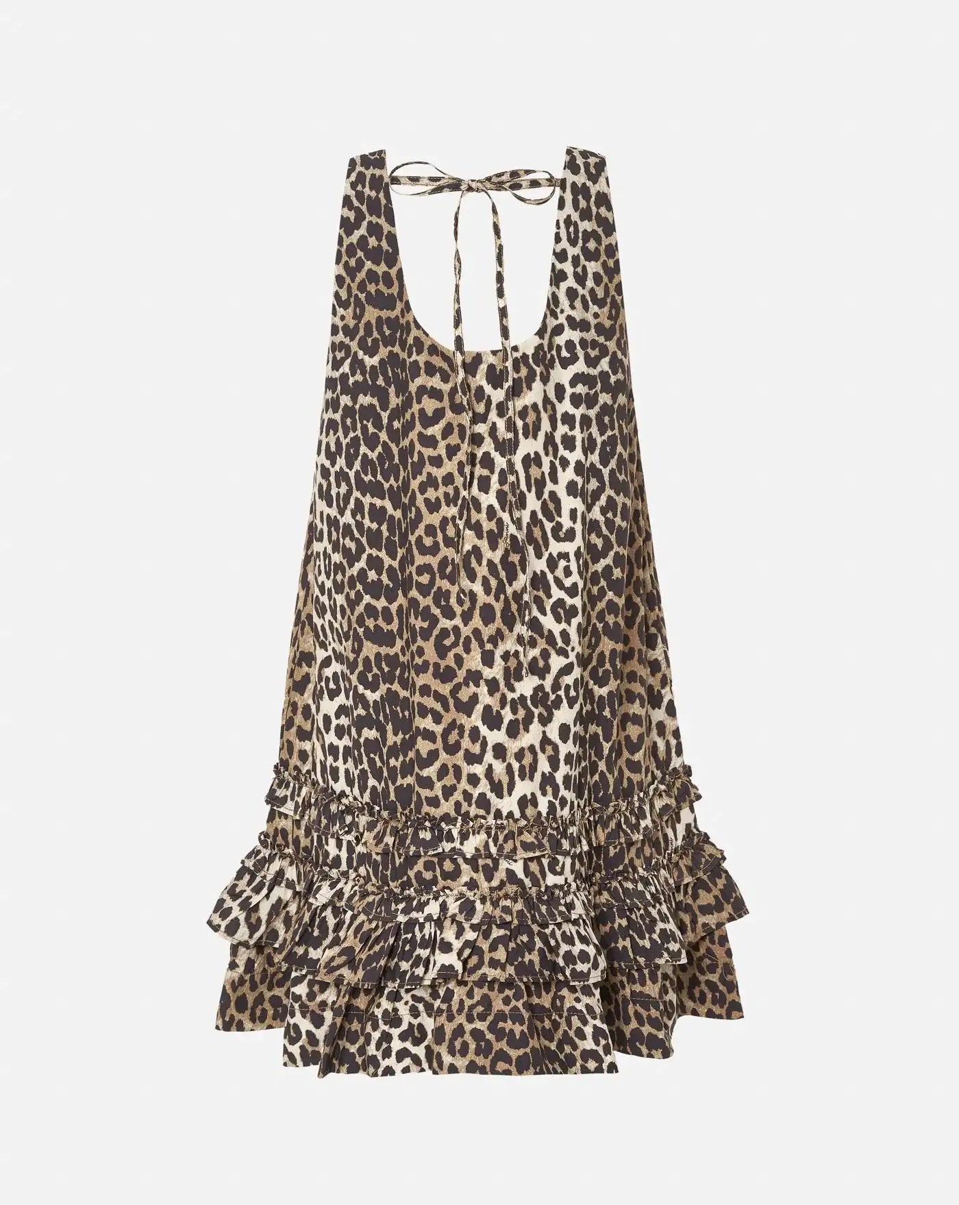 Vestido Ganni Printed Cotton W0906 943 GANNI