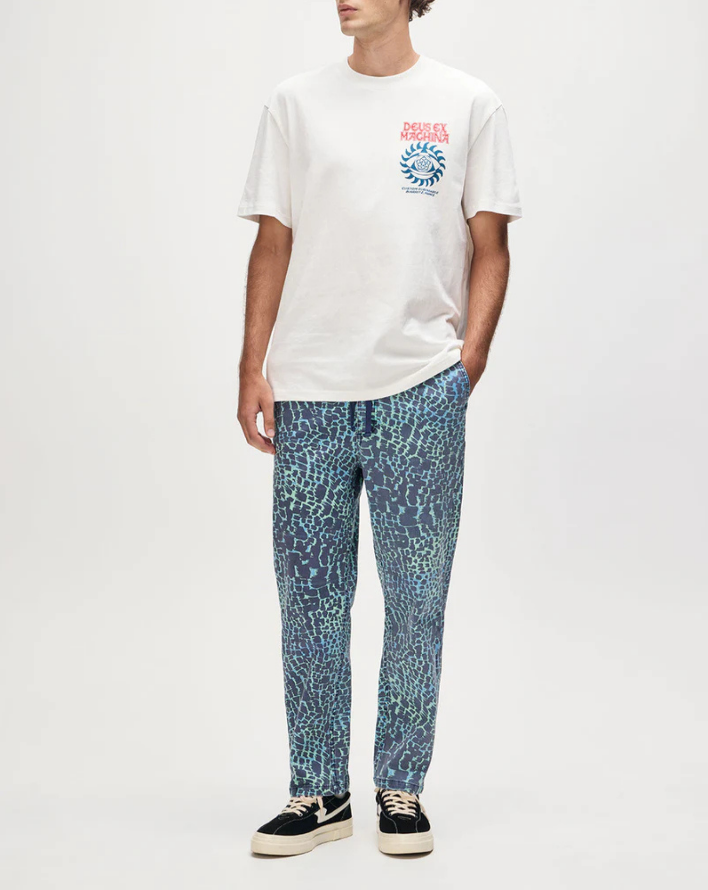 Camiseta Deus Ex Machina Crank DMF251220B VINTAGE WHITE DEUS EX MACHINA