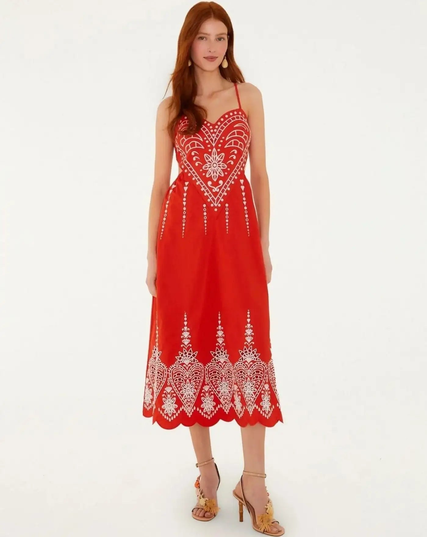 Vestido Farm Rio Heart Richilieur 355789 RED FARM RIO