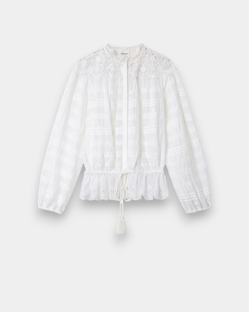 Blusa Isabel Marant Polly HT0767FAD1J05E 20WH ISABEL MARANT