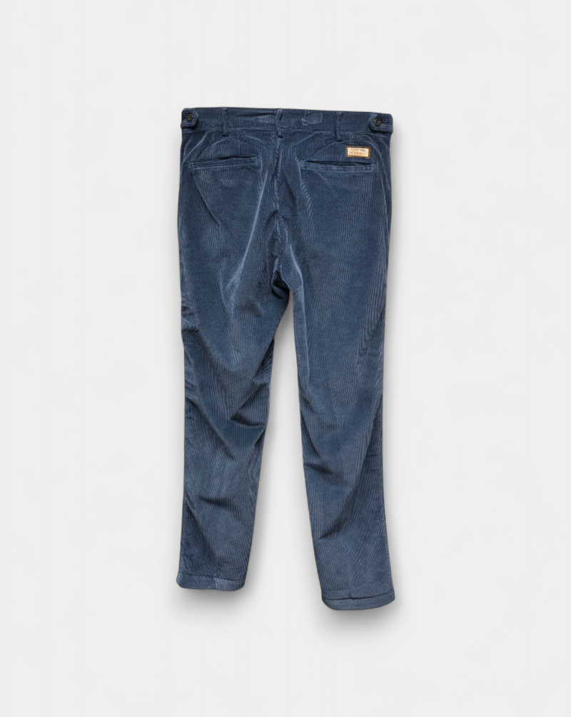Pantalon 40 Weft David DAVID 2406 W1715 BLU INDIGO PANA-BLUE 40 WEFT
