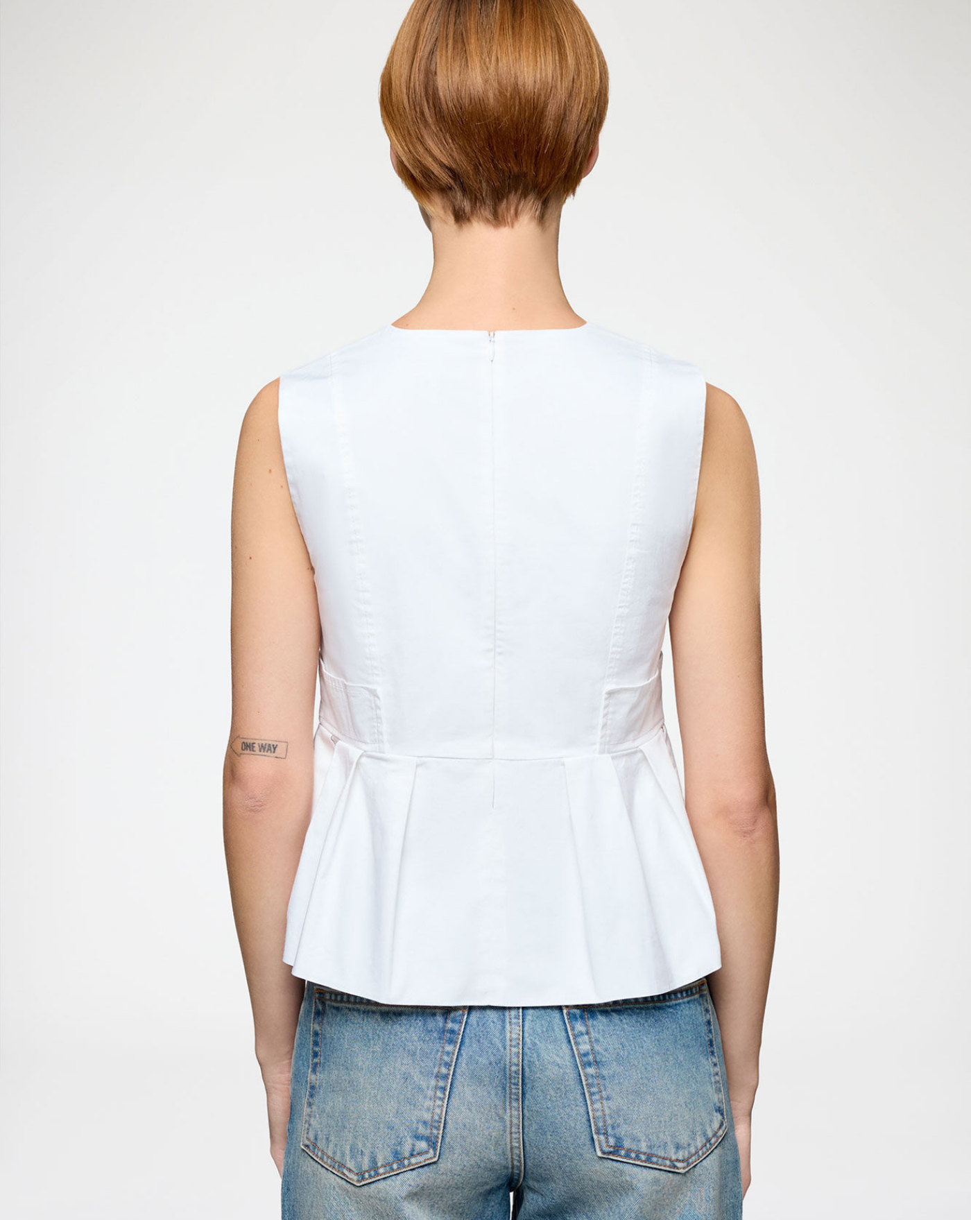 Top Ganni A1040124 151 BRIGHT WHITE GANNI