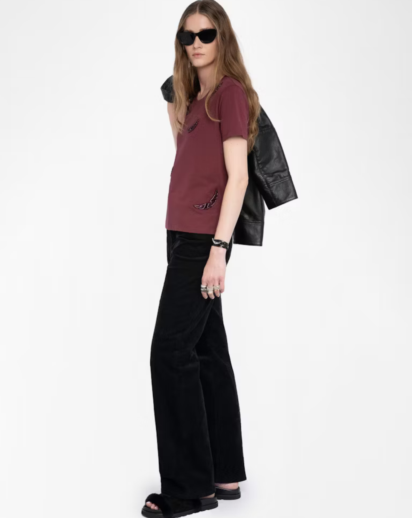 Camieta Zadig & Voltaire Alys Hc Embroidery Wings JWTS02821 540 ZADIG & VOLTAIRE