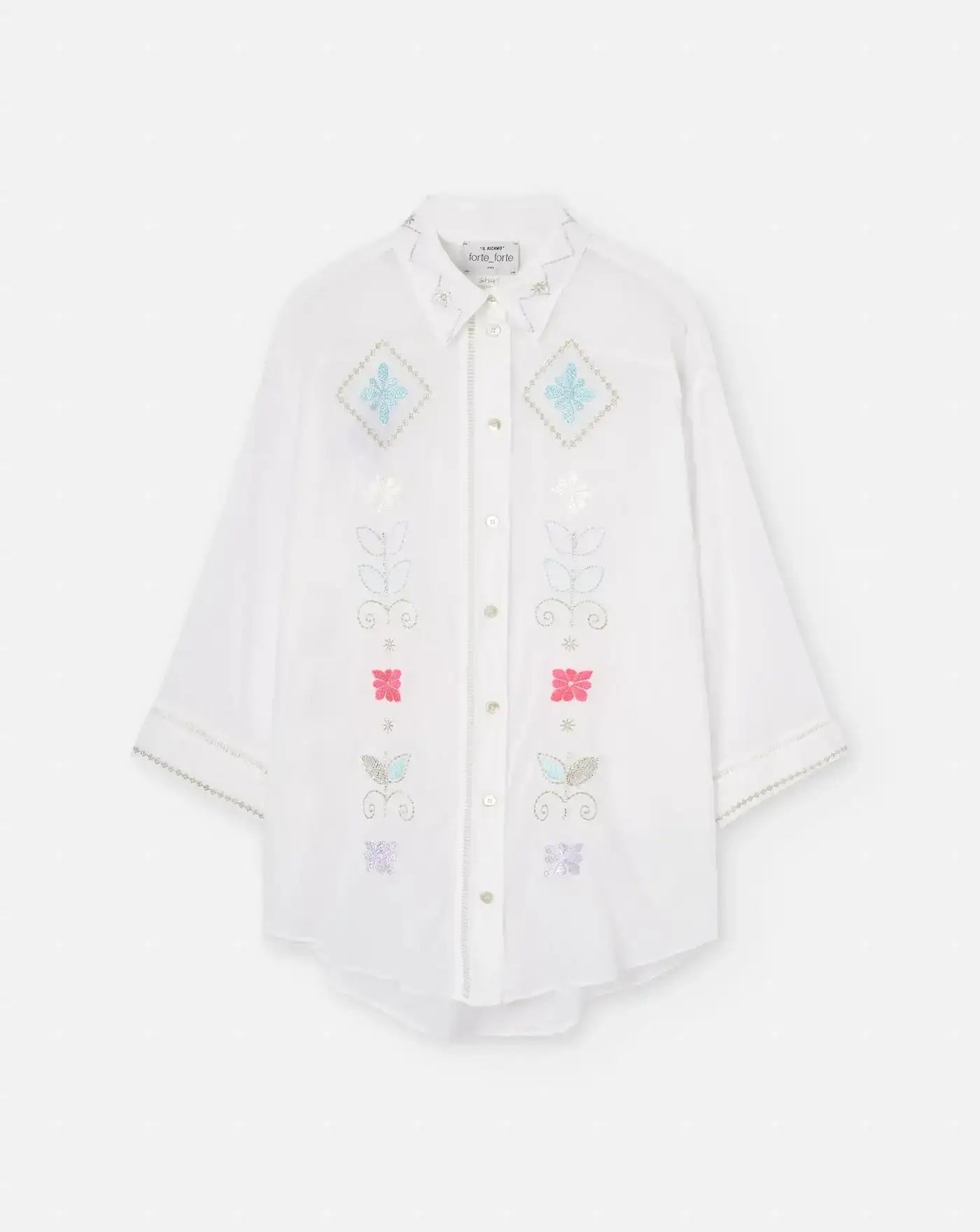 Camisa Forte Forte Embrodery 13834 BIANCO FORTE FORTE