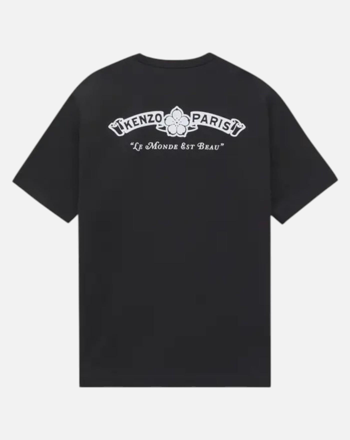 Camiseta de algodón 'KENZO Paris Emblem' FG65TS2954SG 99J BLACK KENZO