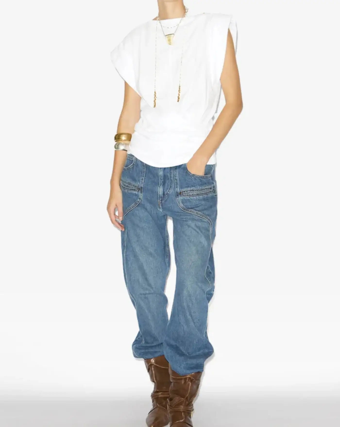 Camiseta Isabel Marant Maisan TS0207FAA1N41I 20WH ISABEL MARANT