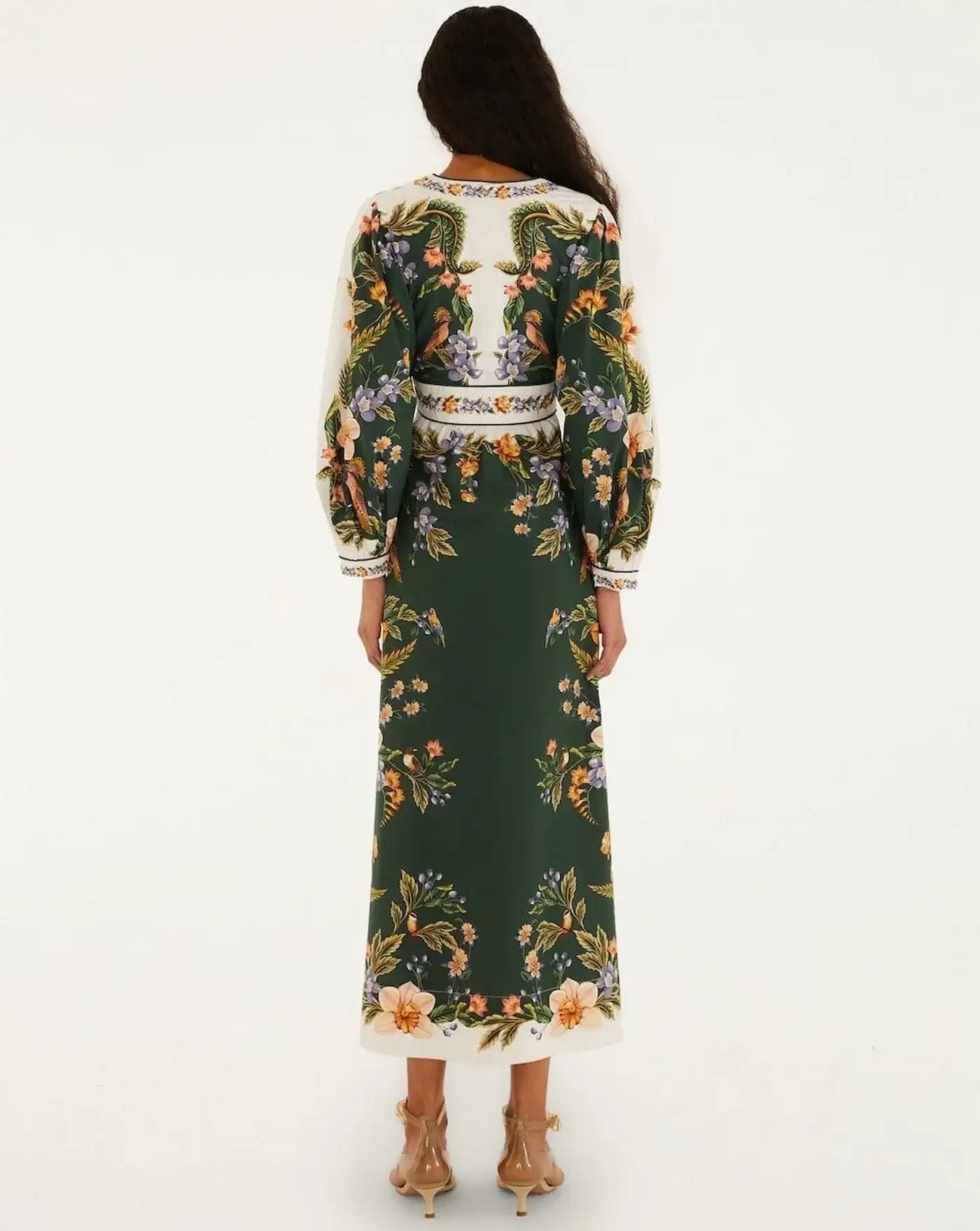 Vestido Farm Rio Nature Green Maxi Dress 353568 26067 FARM RIO
