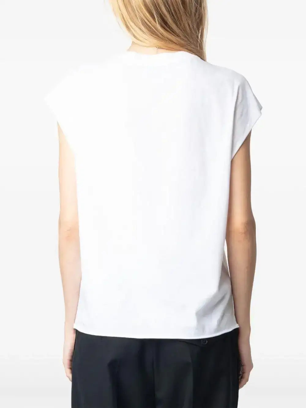 Camiseta Zadig & Voltaire Cloe Hc Guitar Wings Strass JWTT01265 BLANCO ZADIG & VOLTAIRE