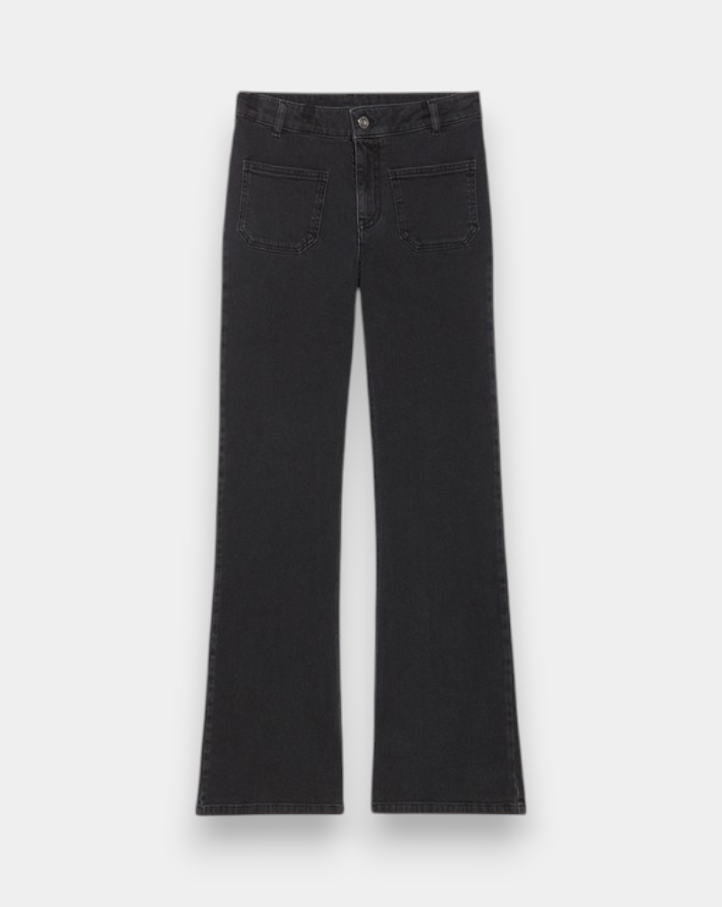 Pantalon Vanessa Bruno Dompay Flare 1HVA94 V04010BLACK VANESSA BRUNO