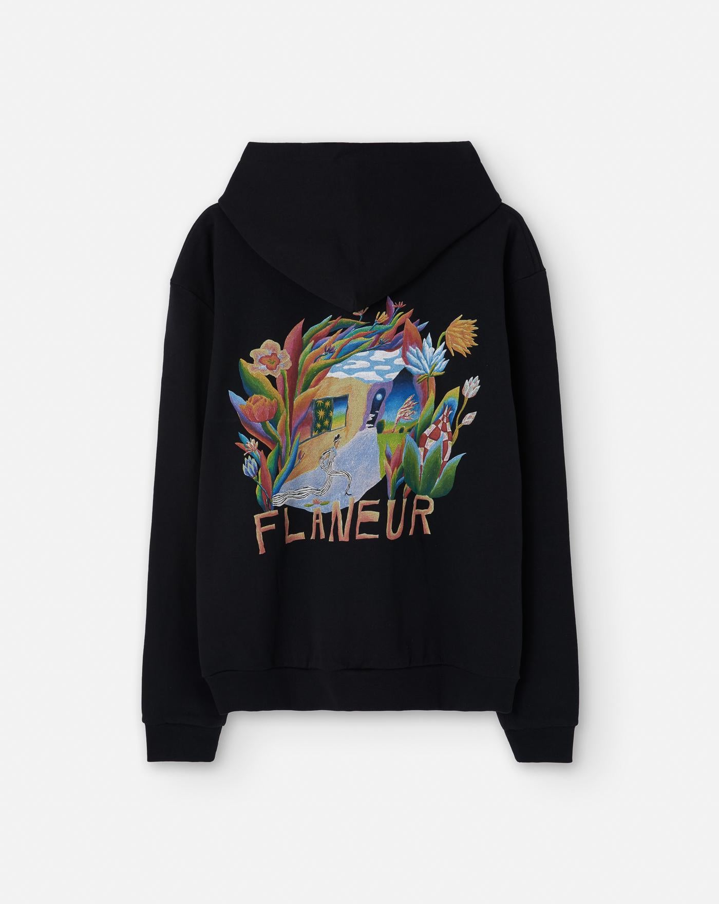 Sudadera Flâneur Passage of Time F15007 BLACK FLANEUR
