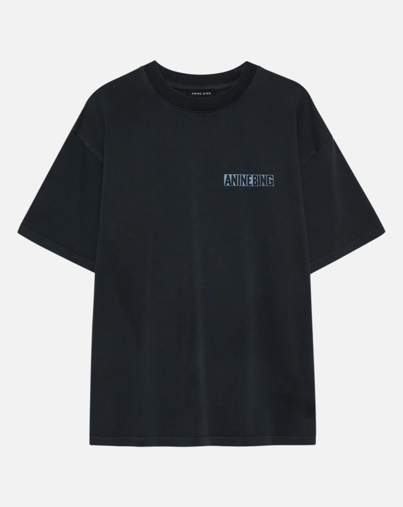 Camiseta Anine Bing CADE TEE PALM - WASHED BLACK A0812312WBL1 WHASHED BLACK ANINE BING