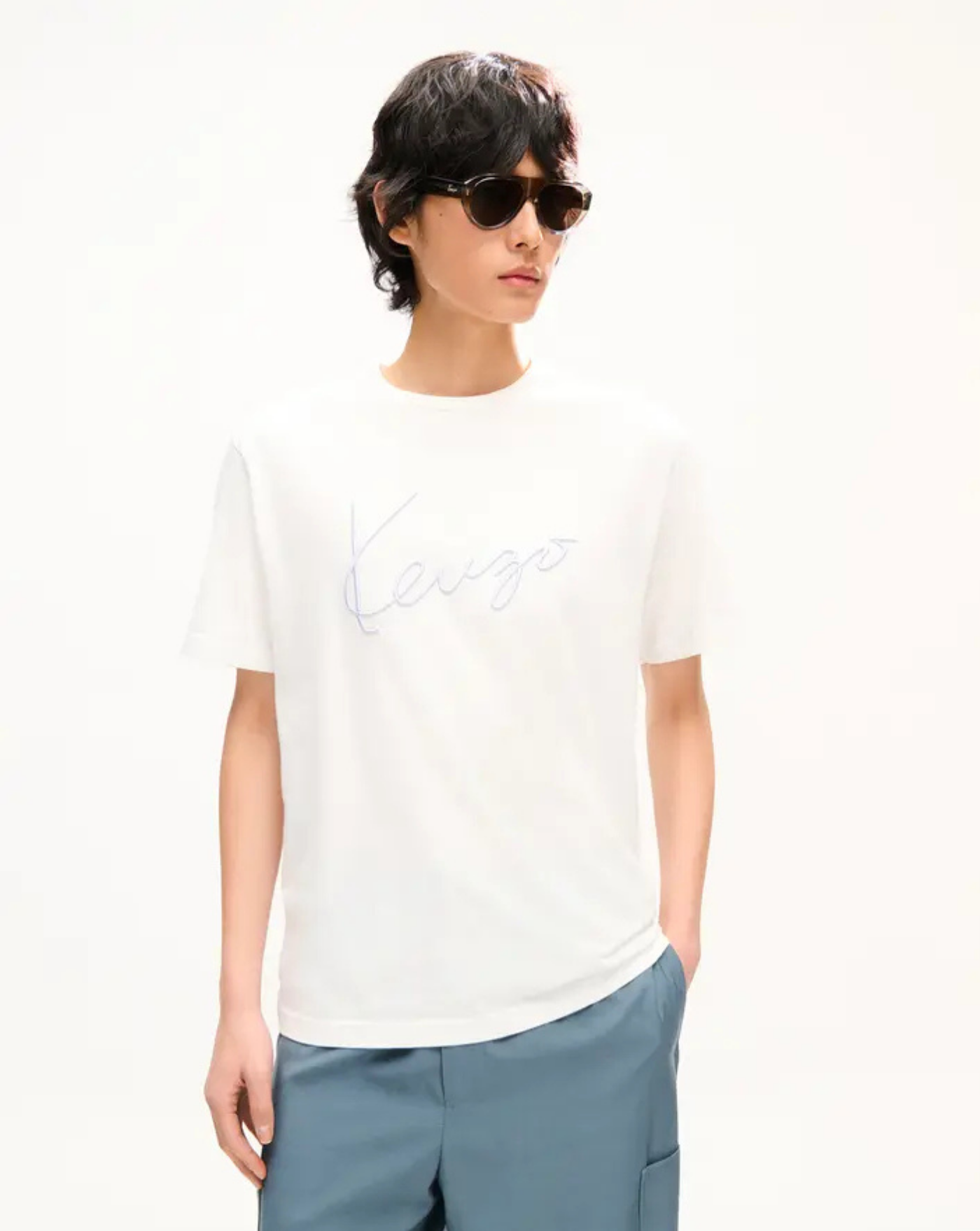 Camiseta Kenzo Signature FG65TS2864SG 02 OFF WHITE KENZO