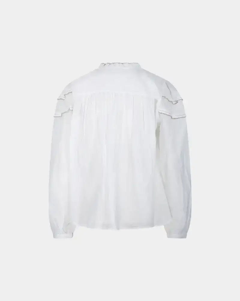 Blusa Isabel Marant Christa HT0681FB B3J04E 20WH ISABEL MARANT