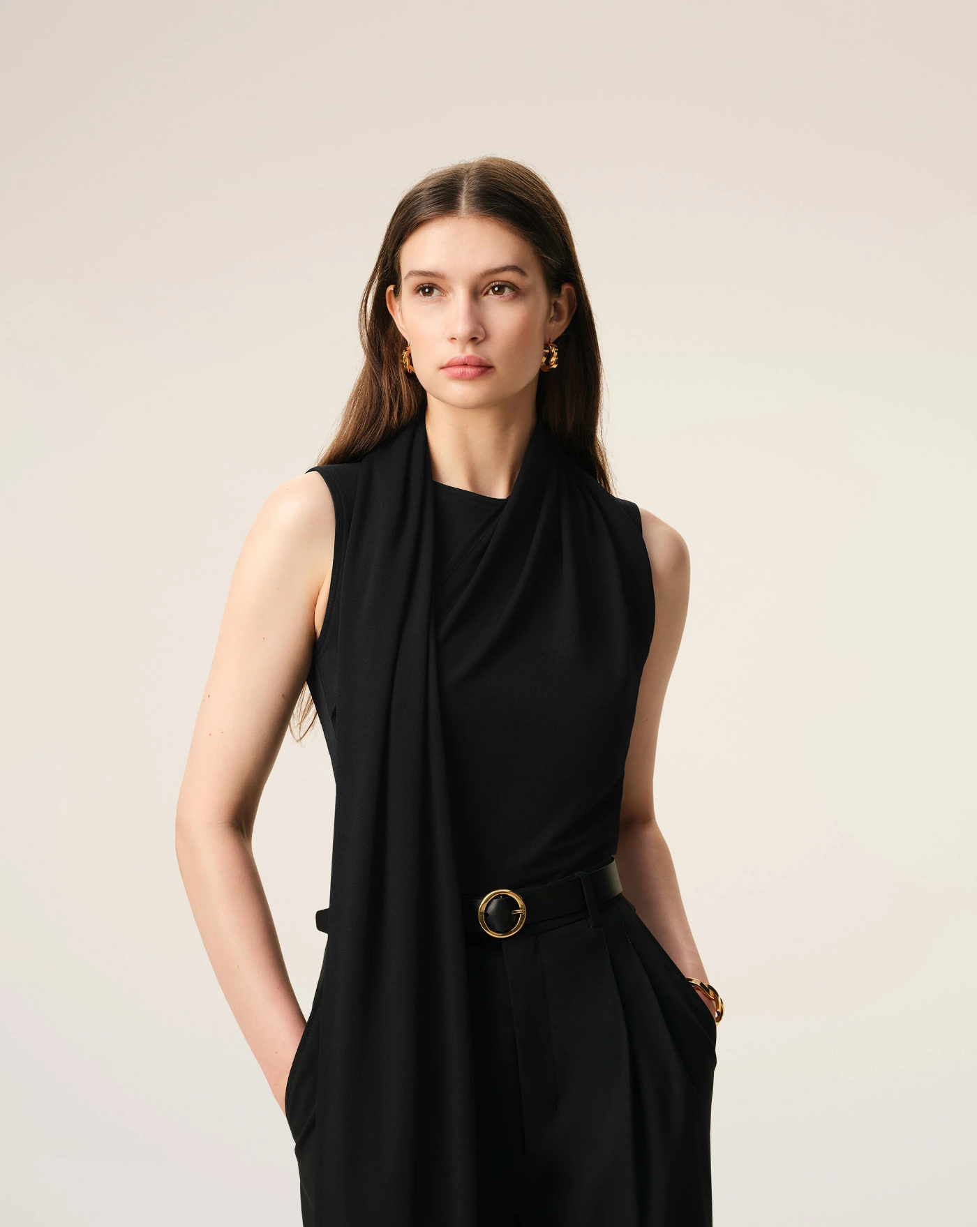 Top Ami Paris Sleeveless Lavalliere FTP827JE0223 001 AMI PARIS