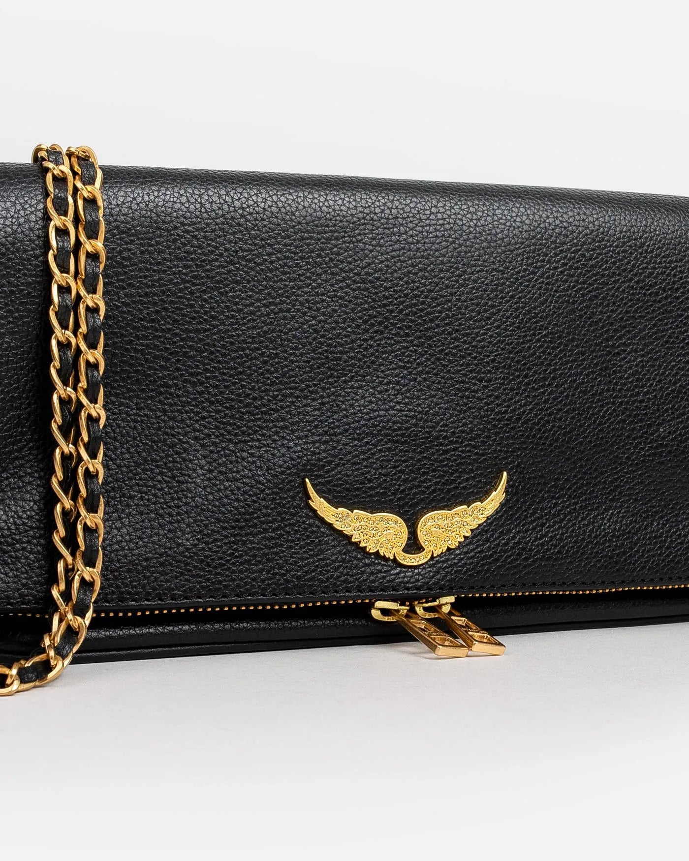 Bolso Zadig & Voltaire Rock Grained Leather LWBA00001 NOIR GOLD 008 ZADIG & VOLTAIRE