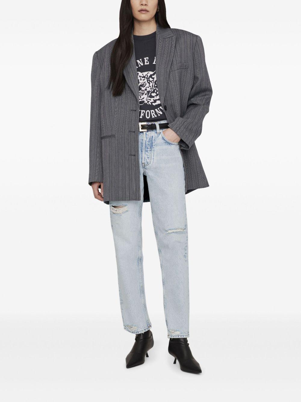 Camiseta Anine Bing Leopard A0810922BLK5 BLACK ANINE BING