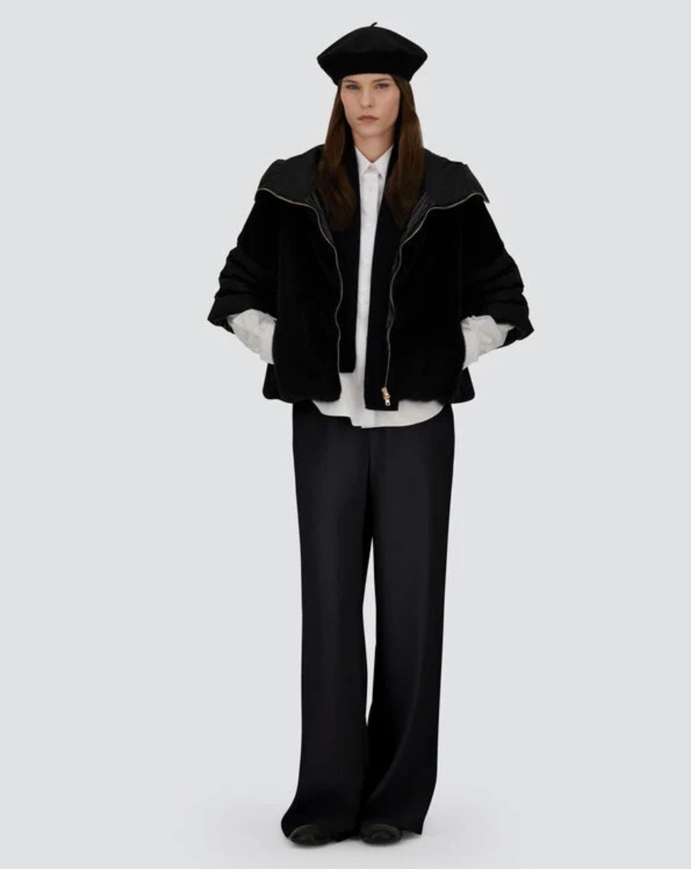 Pantalon Herno Gamba Larga PT000176D12755 9300 HERNO