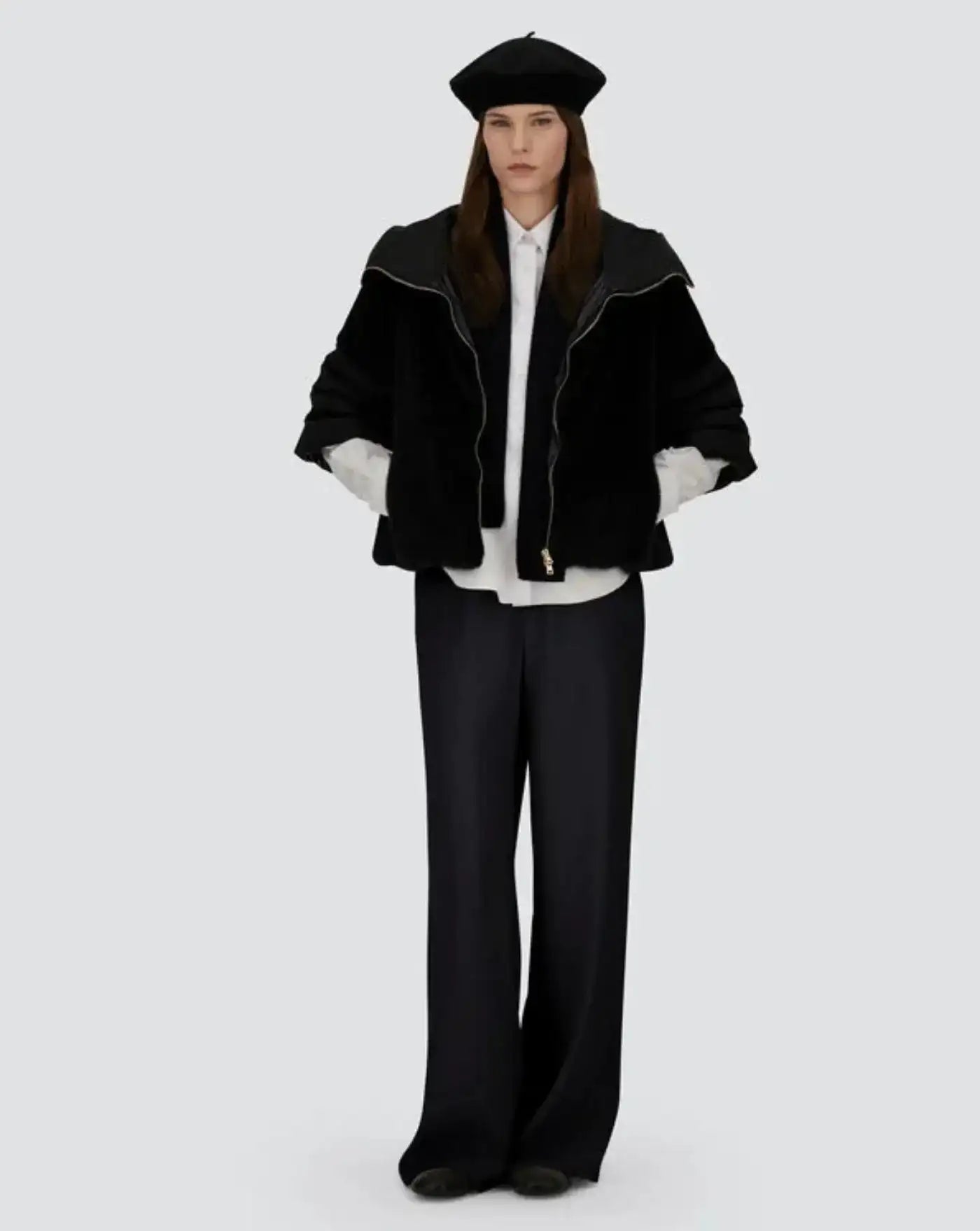 Pantalon Herno Gamba Larga PT000176D12755 9300 HERNO