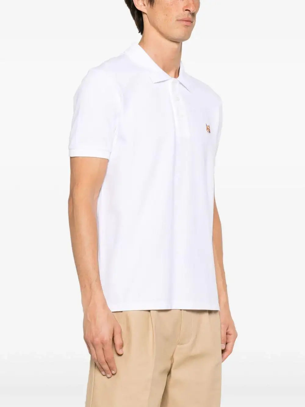 Polo Maison Kitsune Fox Head Patch LM00208KJ7002 P100 MAISON KITSUNE