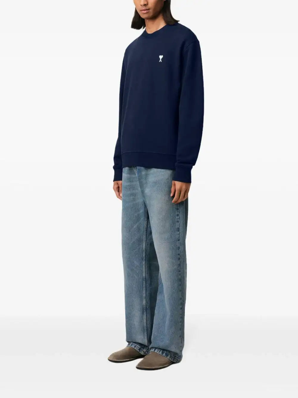 Sudadera Ami Paris Off White Ami de Coeur HSW060 730430 AMI PARIS